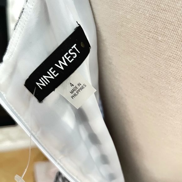 Nine West Checkered Embroidered Dress - Picture 5 of 7